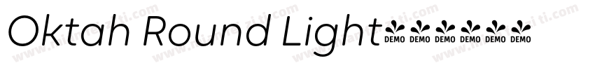 Oktah Round Light字体转换